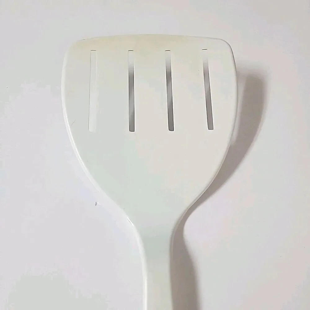 Vintage Tailor Made Nylon Wide 4 In Slotted Spatula White Turner Flipper USA